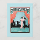 Recherche de musique jazz cartes postales Vintage