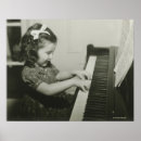 Recherche de filles au piano posters Vintage