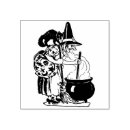 Recherche de timbre poste de halloween Sorcière
