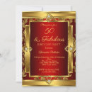 Recherche de rouge de damassé invitations Élégant