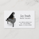 Recherche de professeur cartes visite Musical