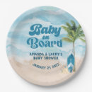 Recherche de beach baby shower plates Plage