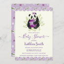 Recherche de panda baby shower fille invitations Girly