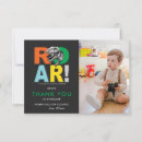Search for dinosaur party thank you cards Roar