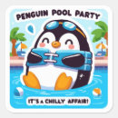 Search for cute penguin cartoon stickers Animals