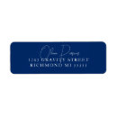 Search for royal blue return address labels Script