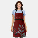 Search for burgundy aprons Monogrammed