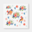 Search for bird pattern magnets Watercolor