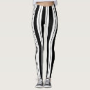 Search for vertical striped leggings Black and white