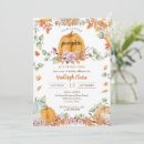 Search for our little pumpkin birthday invitations Autumn leaves