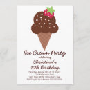 Search for ice cream cone birthday invitations Modern