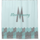 Search for aqua shower curtains Monogrammed