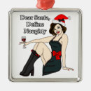 Search for santa naughty list ornaments Retro