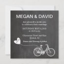 Search for bike wedding invitations Chalkboard