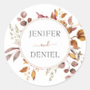 Search for fall rustic wedding stickers Botanical floral