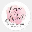 Search for love is sweet stickers weddings