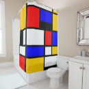 Search for mondrian shower curtains Minimalist