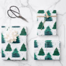 Search for pine tree wrapping paper Vintage