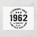 Recherche de 1962 anniversaire cartes Vintage
