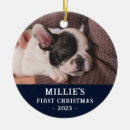 Search for 2 sided photo ornaments Dog