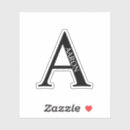 Search for black and white initial stickers Masculine