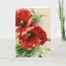 Search for red poppy birthday cards Vintage