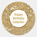 Search for happy golden birthday stickers Girly