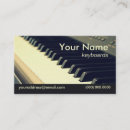 Search for keyboard player business cards Musician