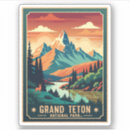 Recherche de wyoming teton autocollants Randonnée
