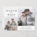 Search for worth the wait invitations Elegant