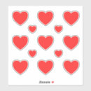 Search for big red stickers Valentine