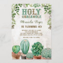 Search for cactus birthday invitations Rustic