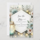 Search for mason jar save the date postcards Floral