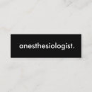 Recherche de anesthésiste cartes visite Professionnel