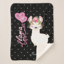 Search for pink llama blankets Animal
