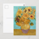 Recherche de vase avec douze tournesols cartes postales Vincent van gogh