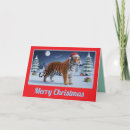 Search for big cat christmas cards Tiger