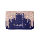 Search for navy blue gold bath mats Glitter