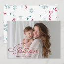 Search for modern script christmas cards Family photo