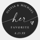 Search for black and white wedding stickers Elegant