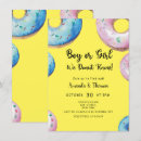 Search for donut gender reveal invitations Boy or girl