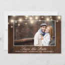 Search for string lights save the dates Rustic
