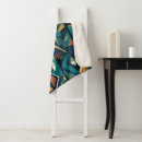 Search for teal and orange blankets Abstract geometric