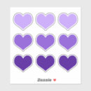 Recherche de coeur lilas autocollants Amour