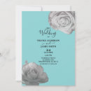 Recherche de rose bleu turquoise invitations Moderne