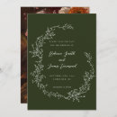 Recherche de vert olive foncé invitations Floral