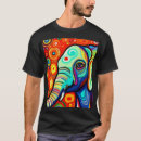 Recherche de animal pop art tshirts Bleu
