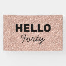 Search for 40th birthday banners Glitter