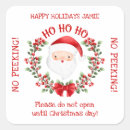 Search for no peeking santa claus stickers For kids