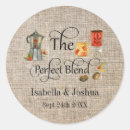 Recherche de grains de café autocollants Aquarelle